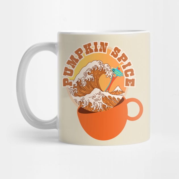 GREAT WAVE OF PUMPKIN SPICE, CASCADIA STYLE by SwagOMart
